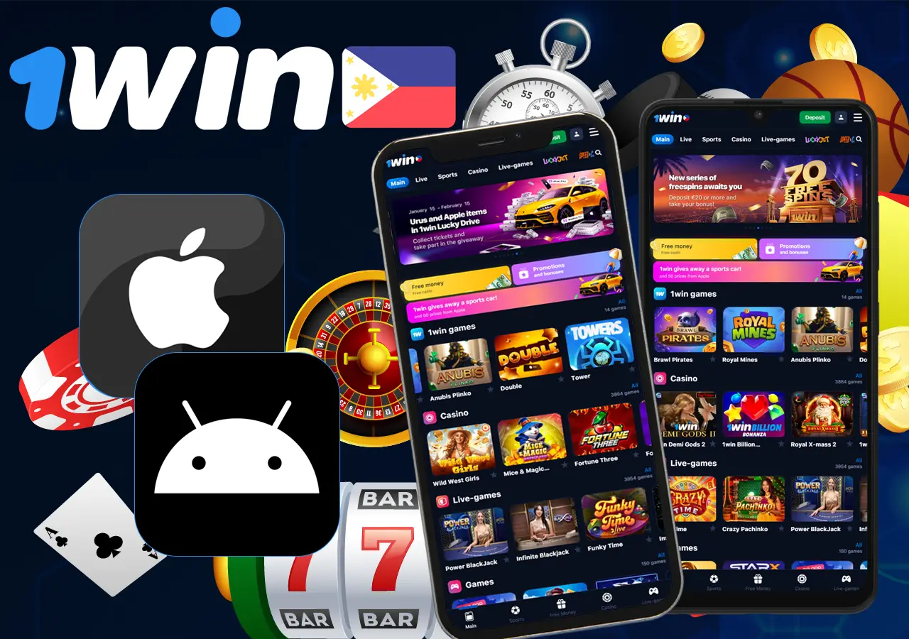 Casino and Betting in 1Win App Philippines for iOS and Android
