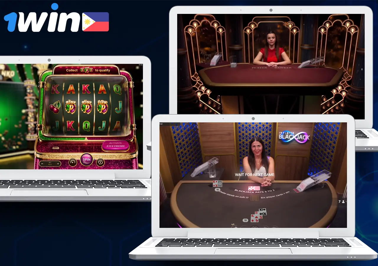 1Win live casino games for filipinos