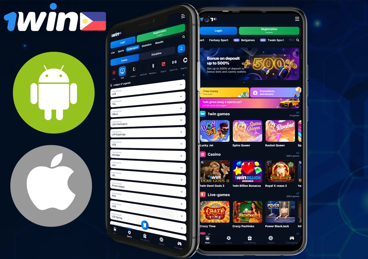 1Win mobile app for Filipinos