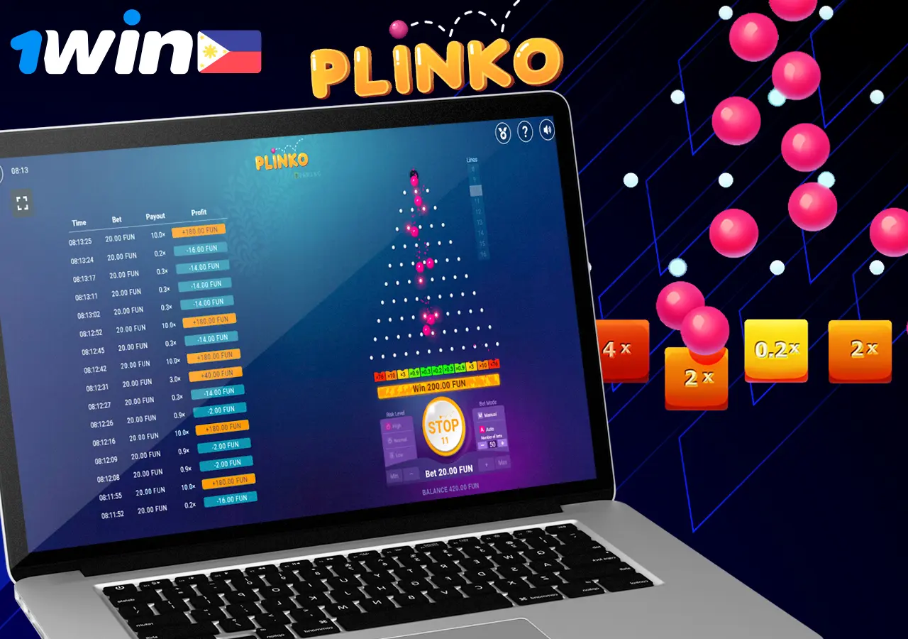 Famous 1Win Plinko slot for residents of the Philippines