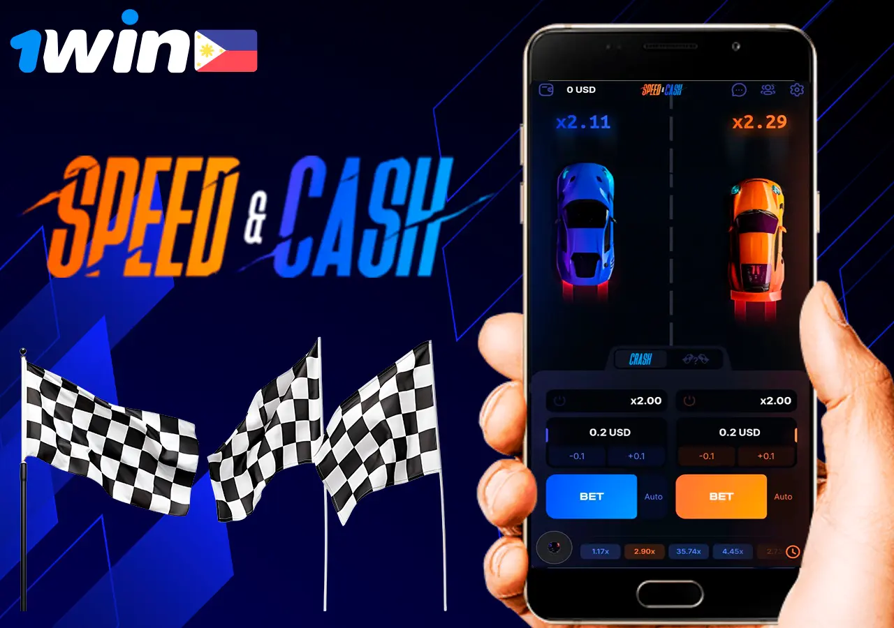 Speed-n-Cash racing game at 1Win Casino