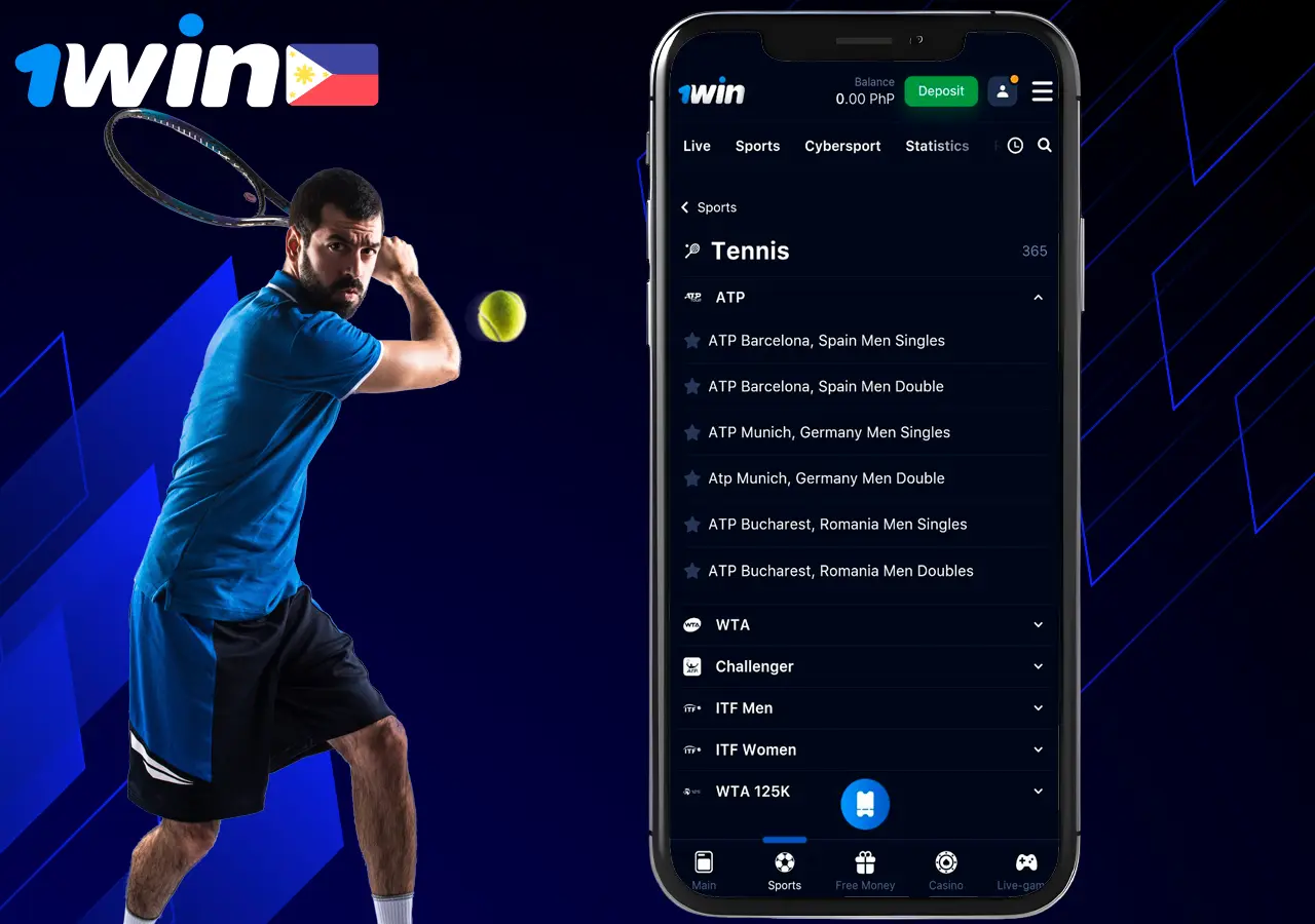 Betting on sporting events in tennis